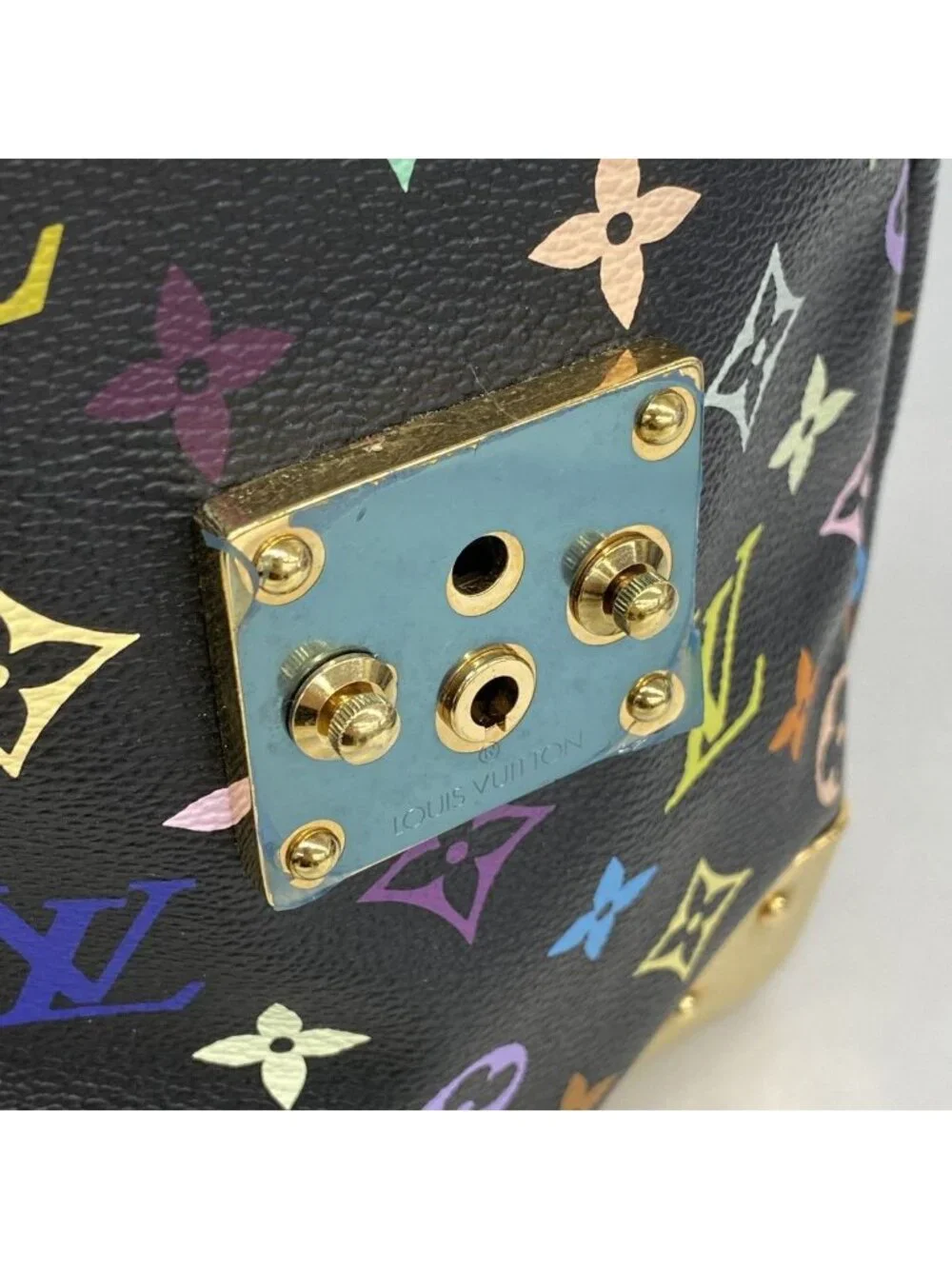★SOLD★ Louis Vuitton Handbag Monogram Multicolor Speedy 30 Noir - Picture 10 of 10